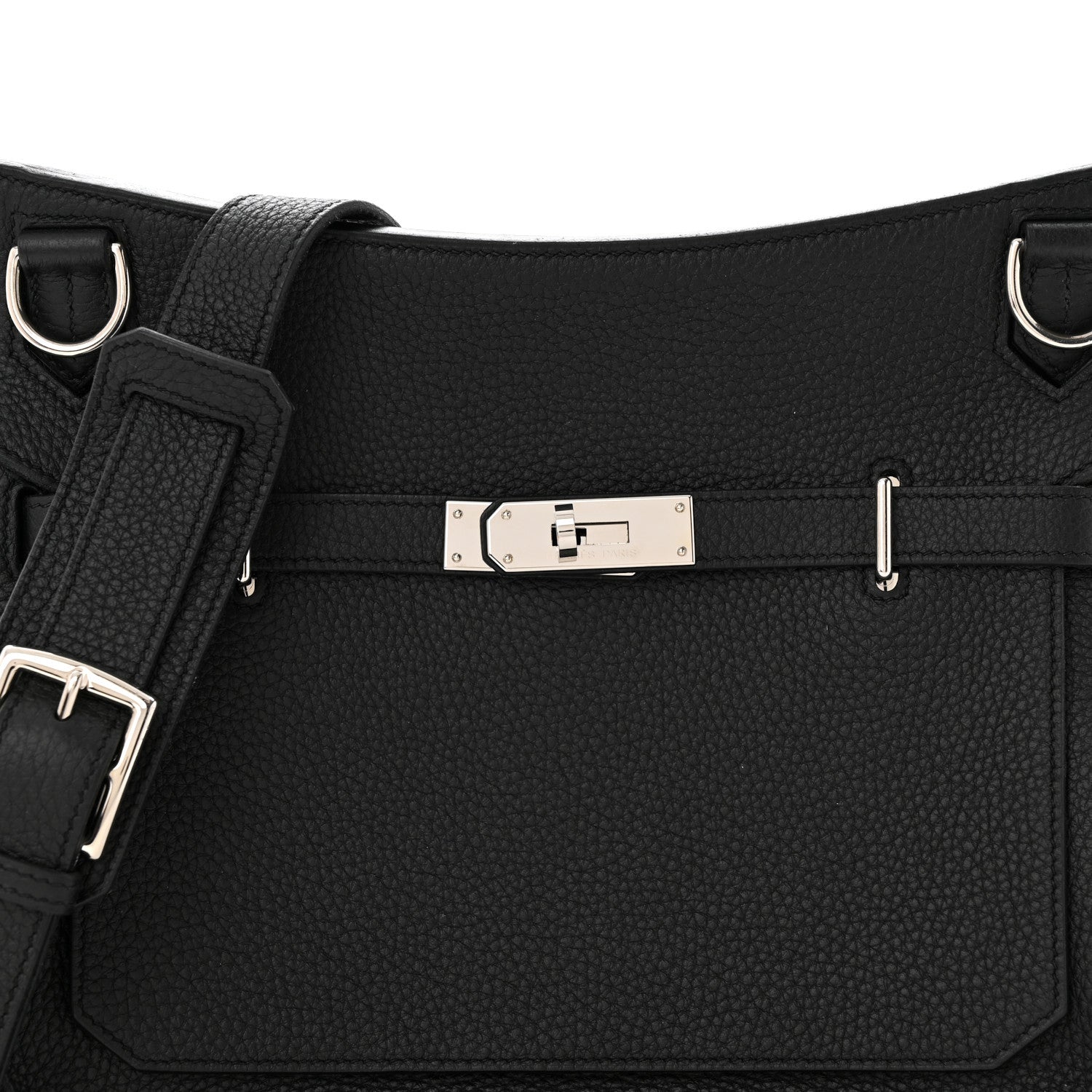 Hermes Taurillon Clemence Jypsiere 28 Black 6 of 11