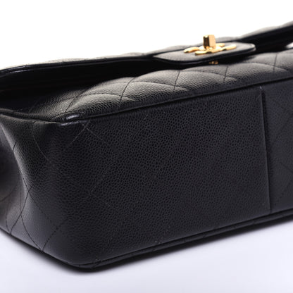 Chanel Caviar Quilted Jumbo Double Flap Black 6 of 15