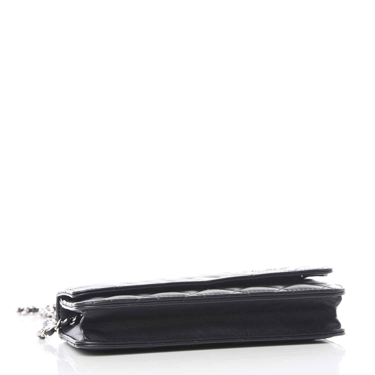 Chanel Calfskin Quilted Wallet On Chain WOC Black 3 of 12