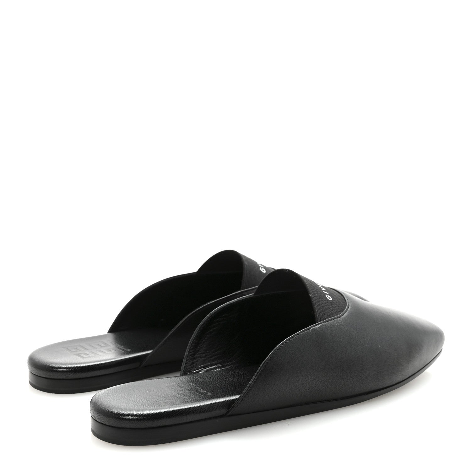 Givenchy Calfskin Dune Bedford Logo Mule Slides 35.5 Black 5 of 9