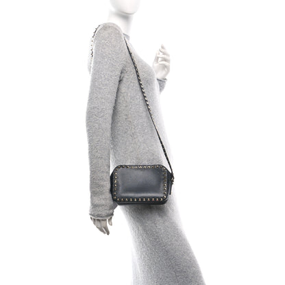 Valentino Garavani Calfskin Rockstud Camera Crossbody Bag Black 2 of 9