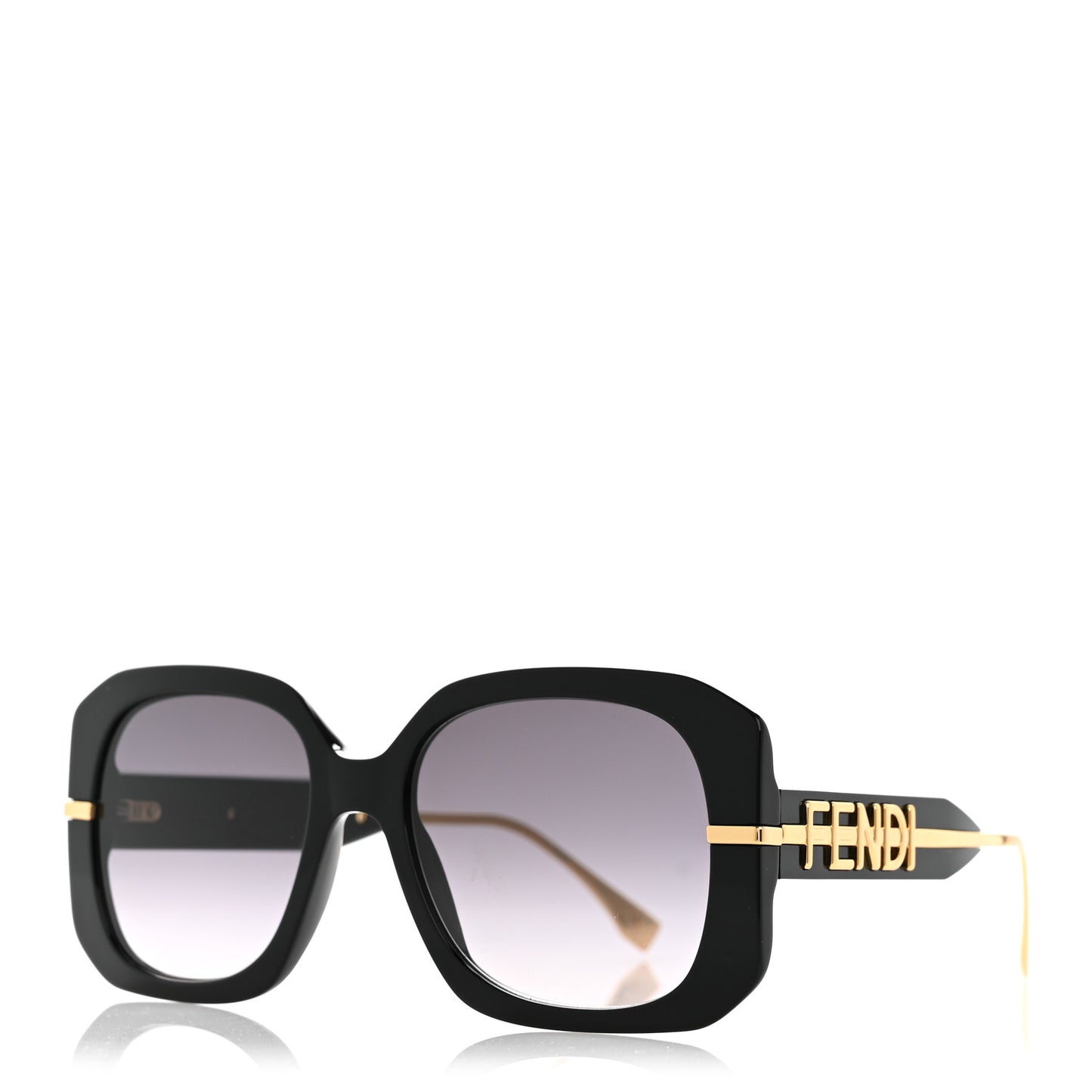 Acetate Fendigraphy Sunglasses FE40065I Black