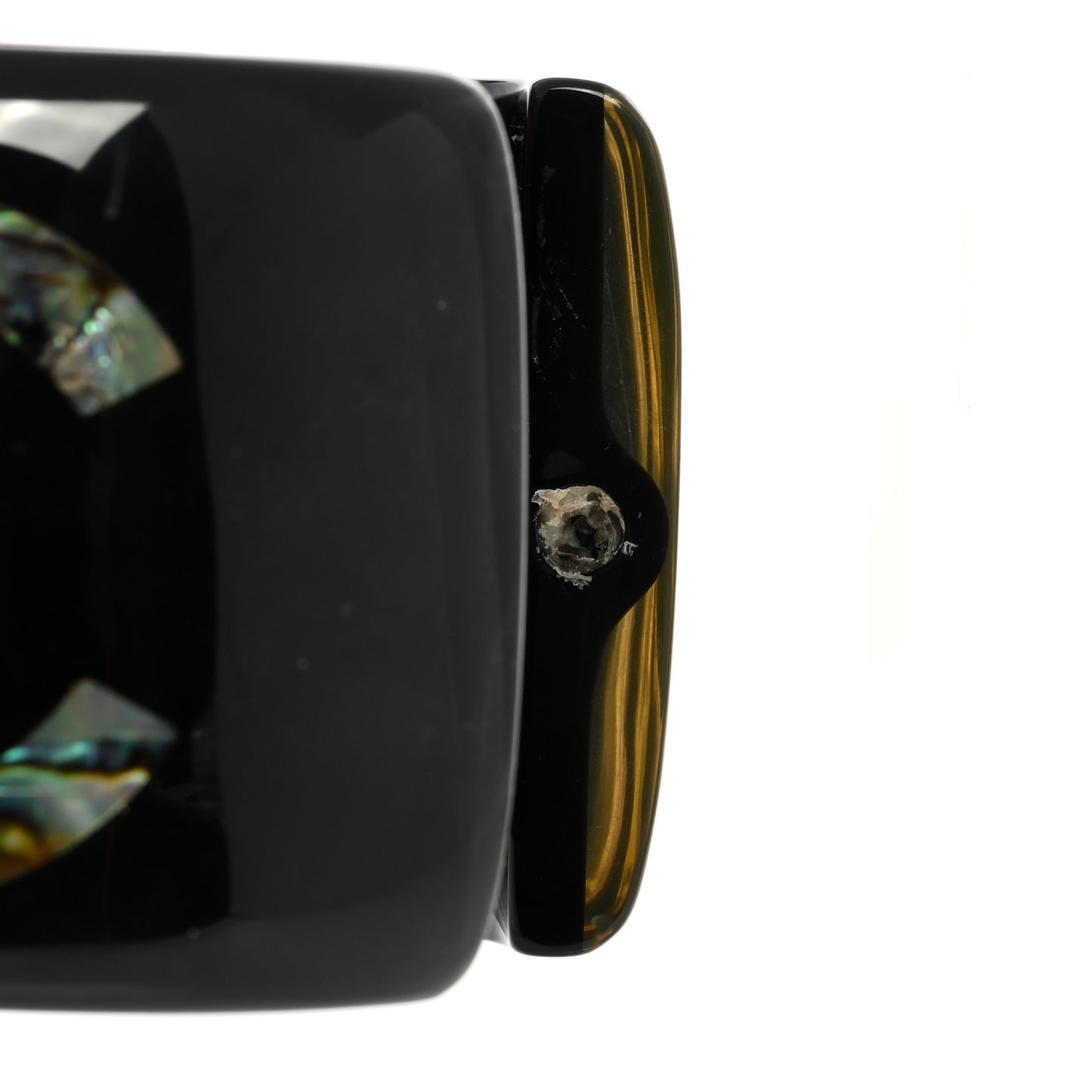 Resin Abalone CC Cuff Black
