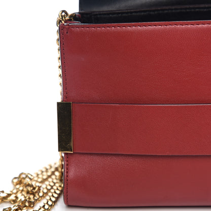 Chloe Lambskin Medium Elle Chain Clutch Red 7 of 10