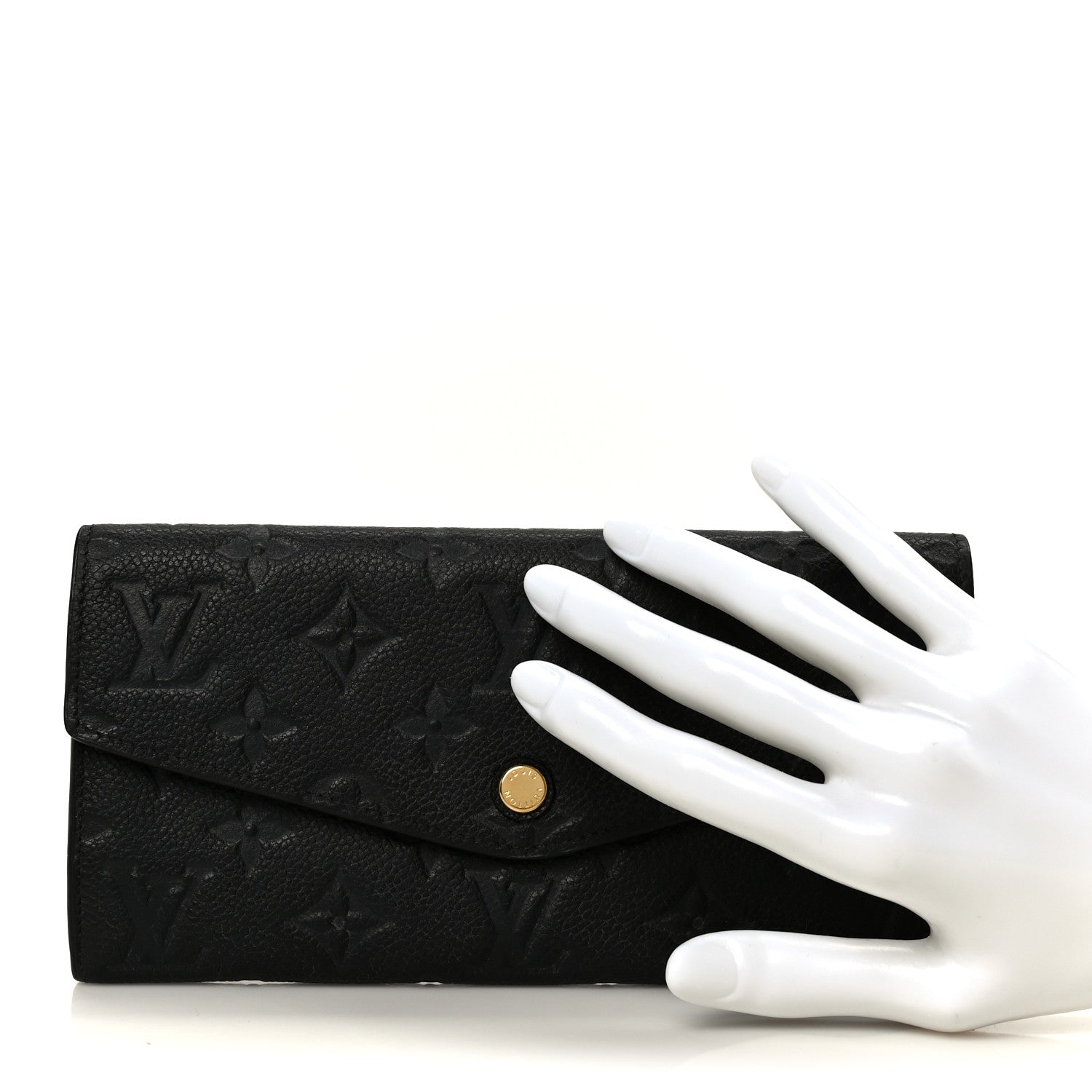 Louis Vuitton Empreinte Curieuse Wallet Black 2 of 7