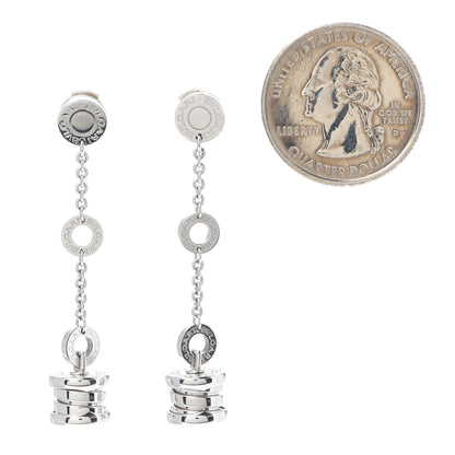 Bulgari 18K White Gold B.Zero1 Drop Earrings 2 of 4