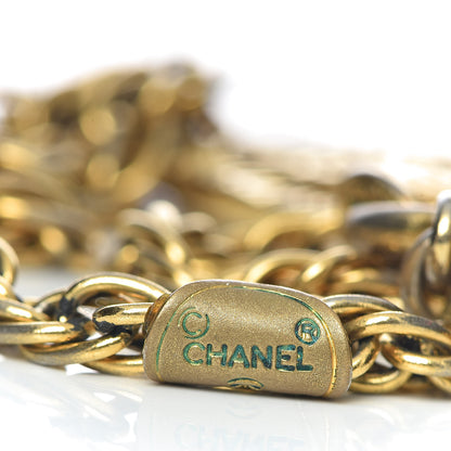 Chanel CC Short Chain Necklace Gold 5 of 5