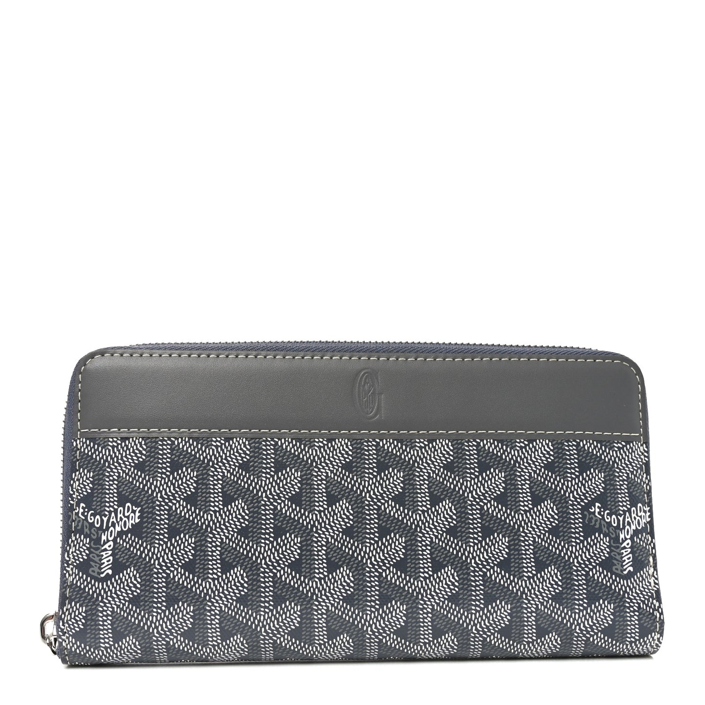 Goyardine Matignon Zip Around GM Wallet Grey