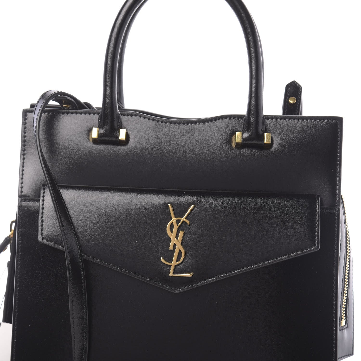 Saint Laurent Grain De Poudre Small Uptown Tote Black 10 of 10