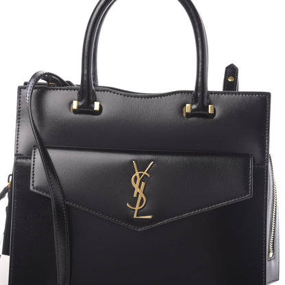 Saint Laurent Grain De Poudre Small Uptown Tote Black 10 of 10