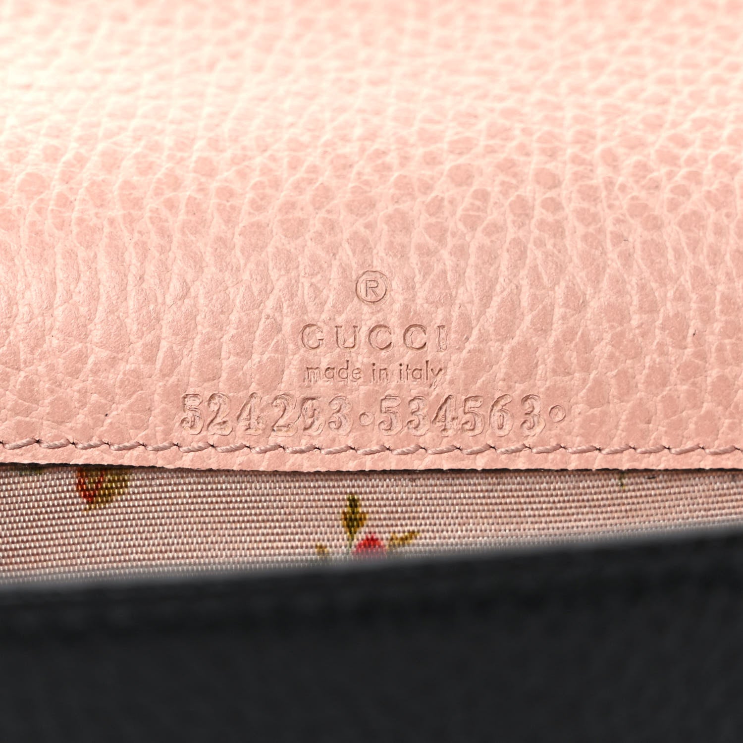 Gucci Calfskin GG Marmont Bow Chain Wallet Black 6 of 9