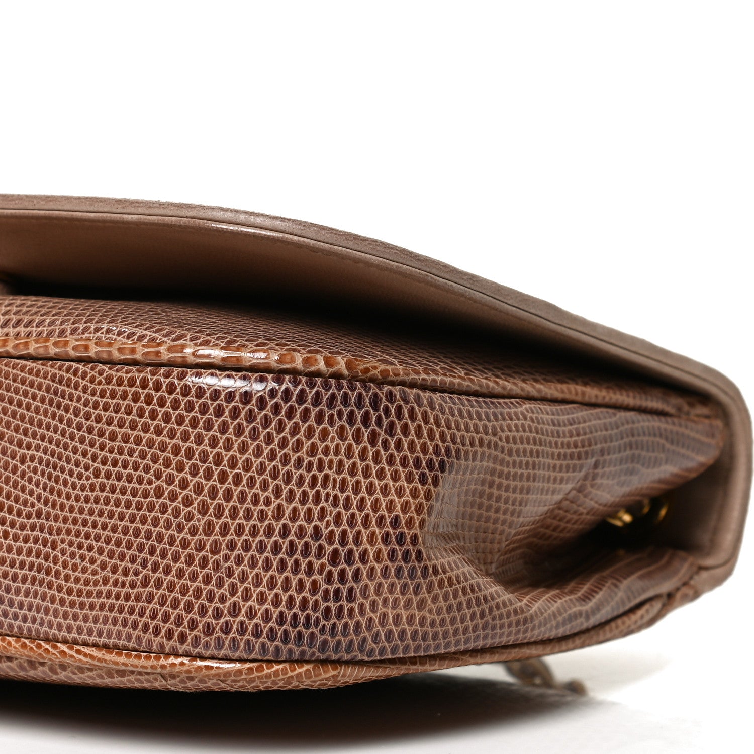 Chanel Snakeskin Flap Brown 10 of 10