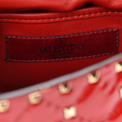 Valentino Garavani Patent Small Rockstud Spike Shoulder Bag Rosso Valentino 6 of 8