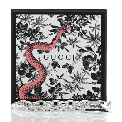 Gucci Sterling Silver G Heart Charm Link Bracelet 4 of 4