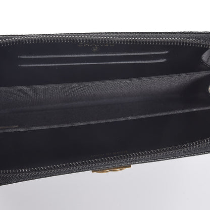 Chanel Caviar Quilted Small Boy Zip Around Wallet Black 5 of 9