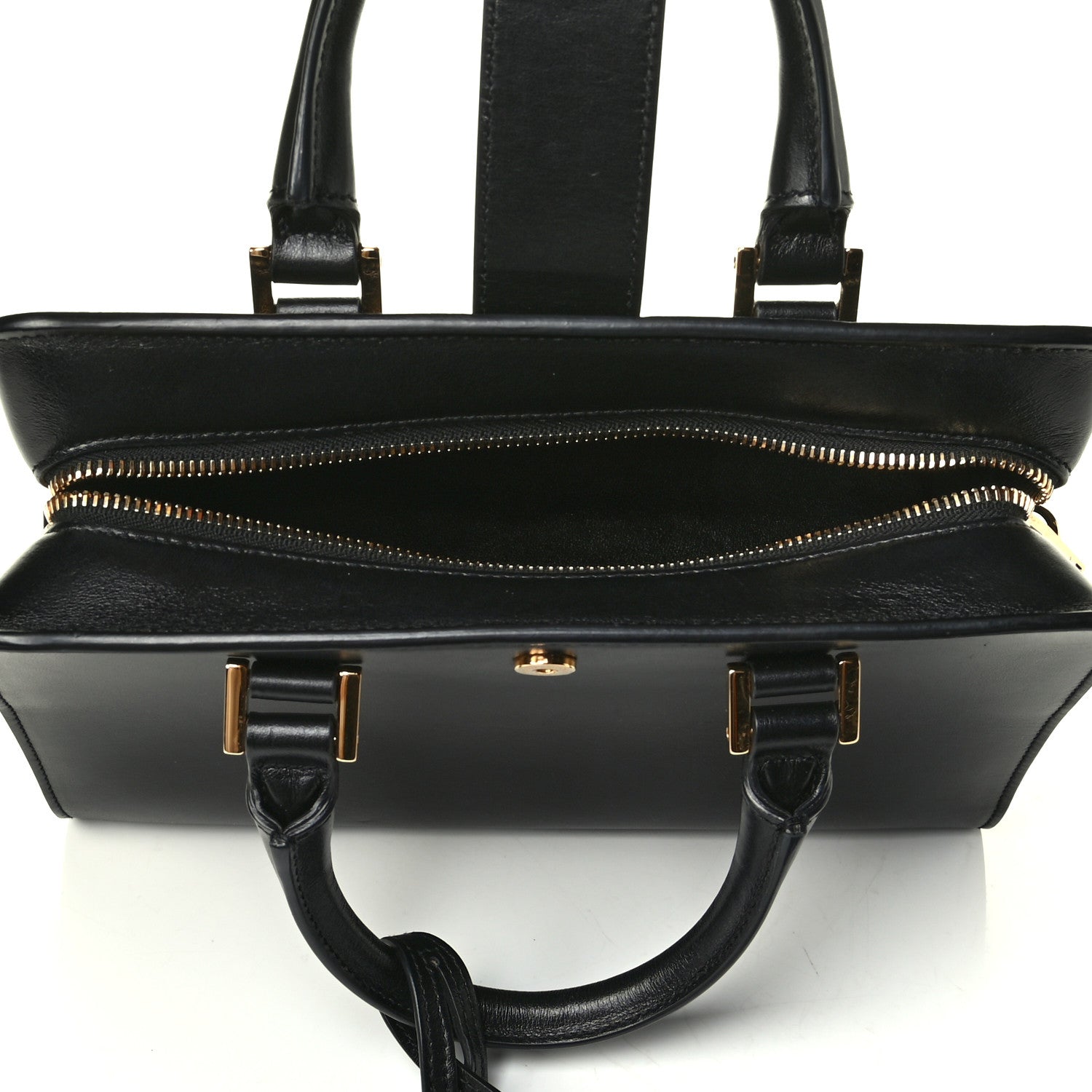 Saint Laurent Calfskin Monogram Baby Cabas Black 4 of 7