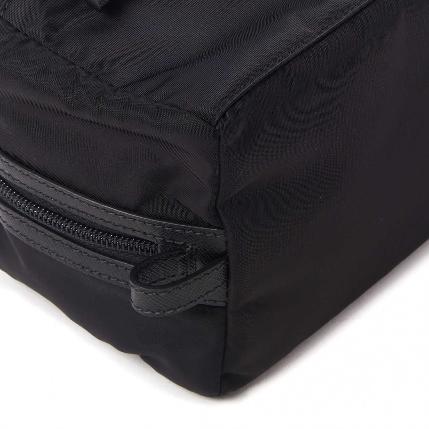 Prada Re-Nylon Saffiano Travel Pouch Black 5 of 8
