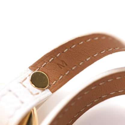 Hermes Epsom Granville Double Tour Bracelet M White 5 of 8