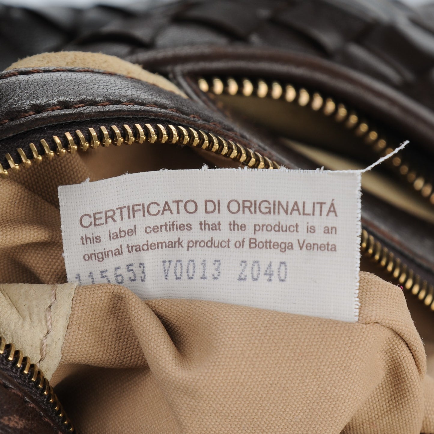 Nappa Intrecciato Medium Veneta Hobo Ebano