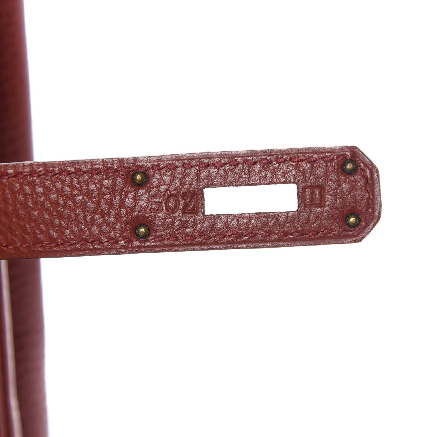 Hermes Togo Verso Birkin 35 Brique Ebene 7 of 9