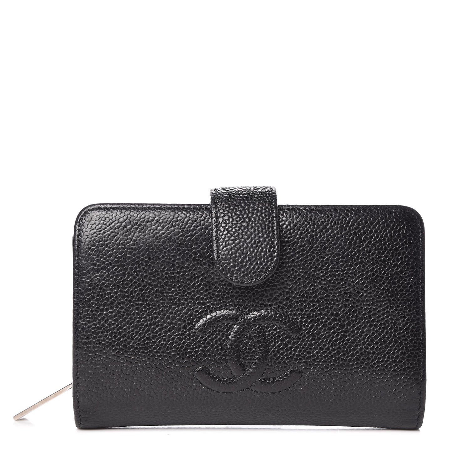 Caviar Timeless CC French Wallet Black