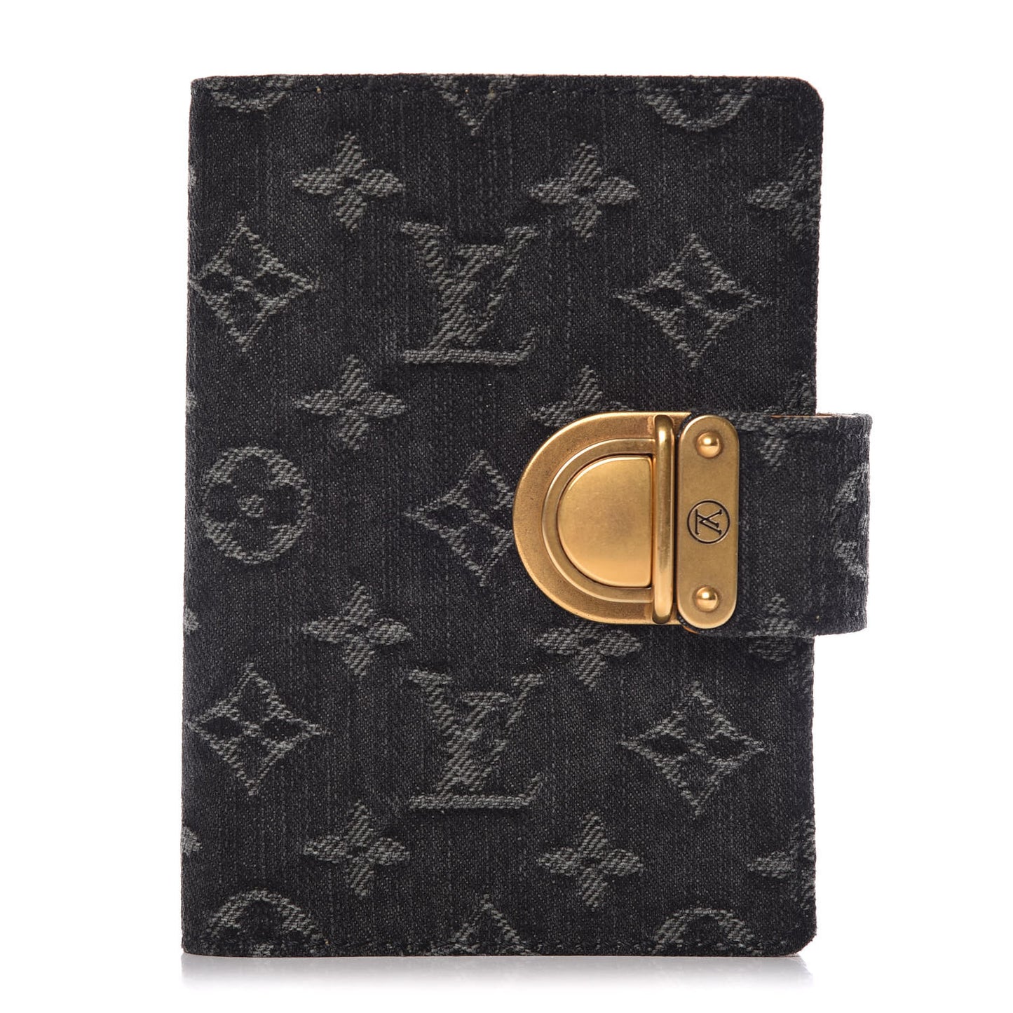 Denim Monogram Agenda PM Black