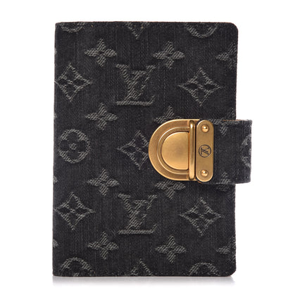 Louis Vuitton Denim Monogram Agenda PM Black 1 of 10