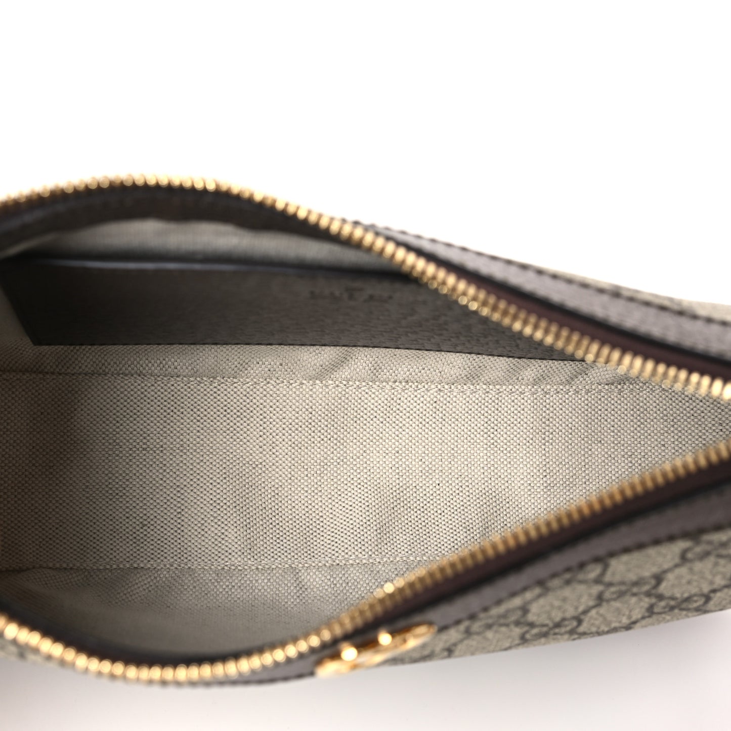GG Supreme Monogram Textured Dollar Calfskin Web Small Ophidia GG Handbag Beige Ebony New Acero