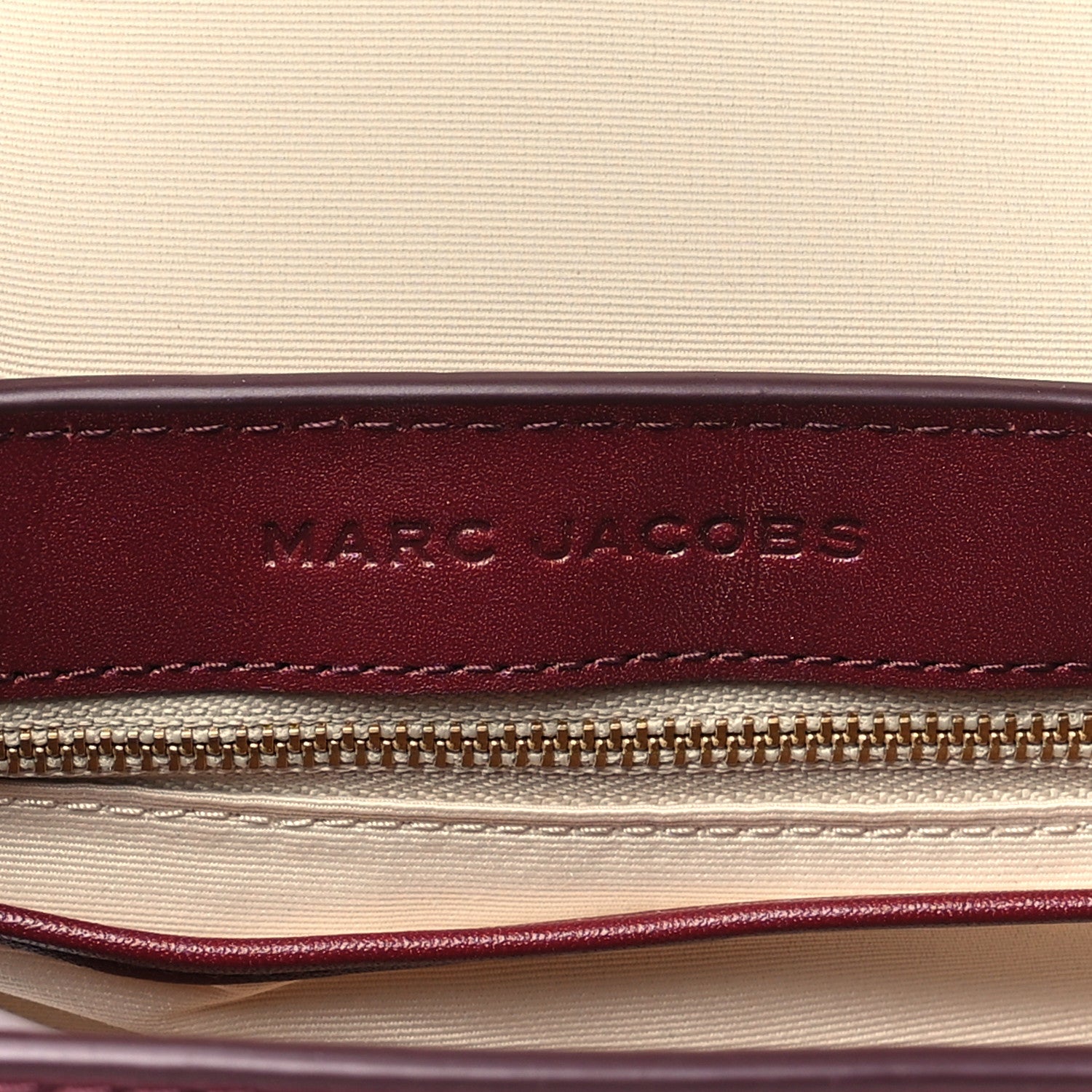 Marc Jacobs Calfskin Medium The J Marc Saddle Cherry 6 of 10