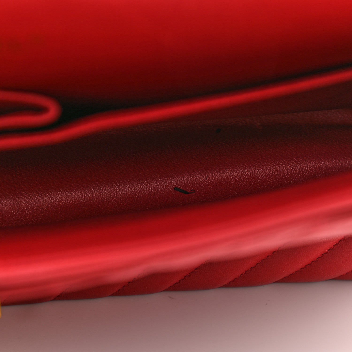 Chanel Lambskin Chevron Quilted Maxi Double Flap Dark Red 6 of 15