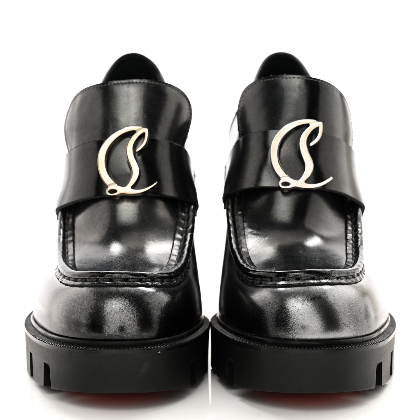 Brushed Calfskin Moc Lug Alta 100 Pump 39 39 Black