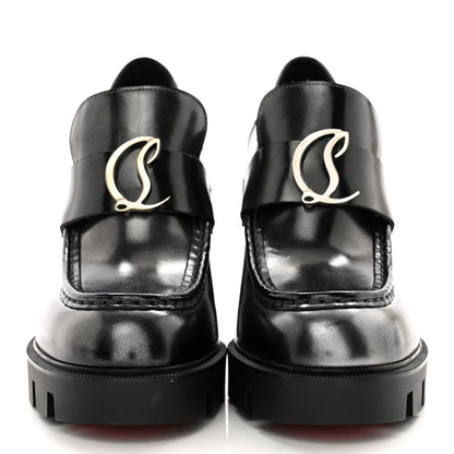 Christian Louboutin Brushed Calfskin Moc Lug Alta 100 Pump 39 39 Black 2 of 8
