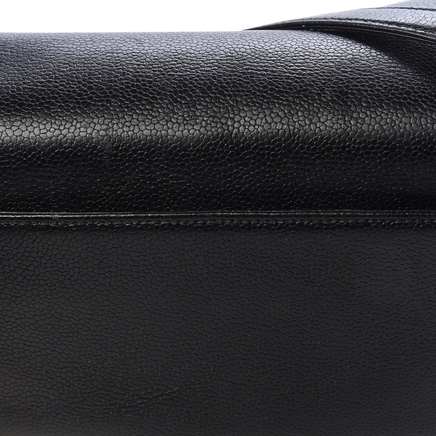 Caviar Flap Shoulder Bag Black