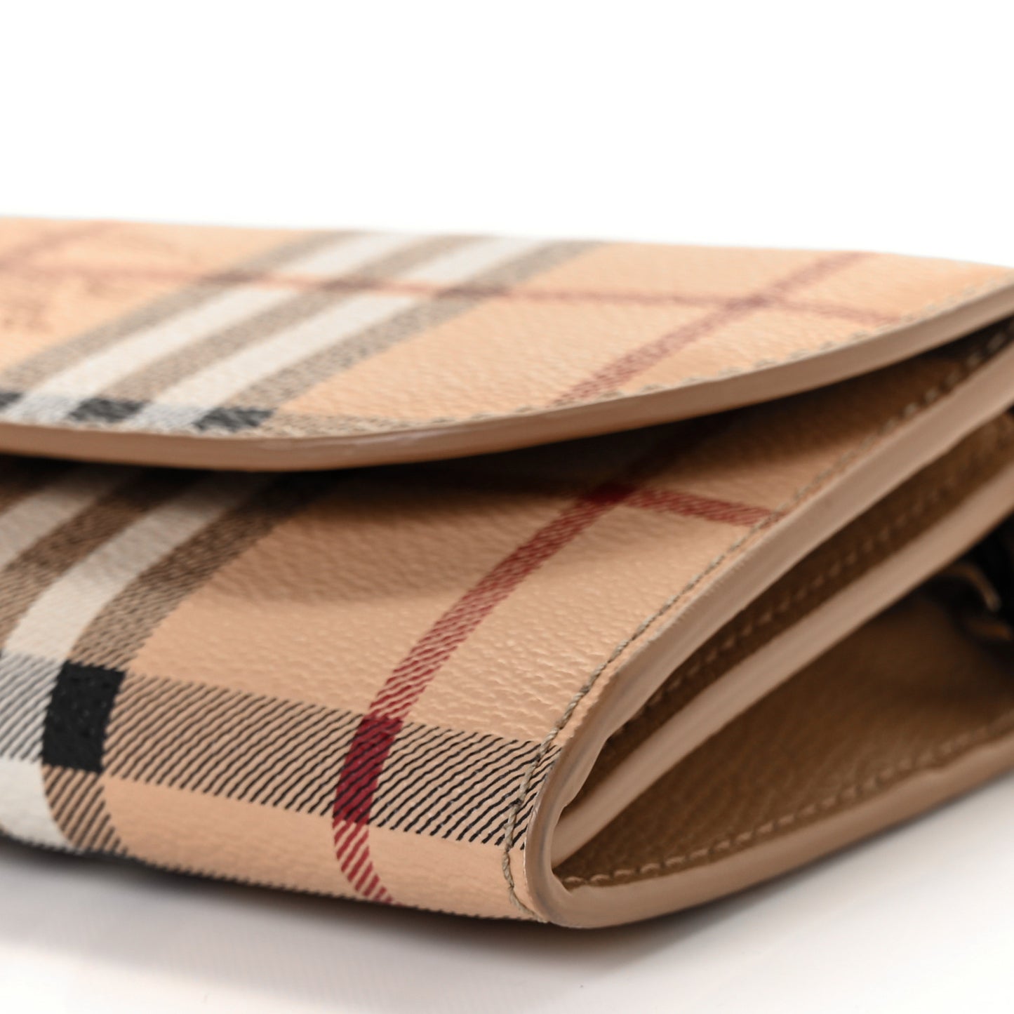 Haymarket Check Henley Wallet On Chain Mid Camel