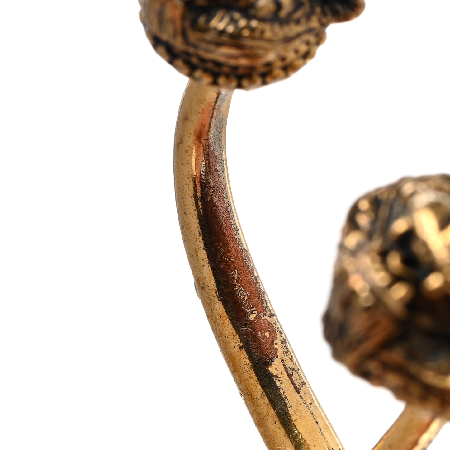 Metal Tiger Multi-Finger Ring Antique Gold