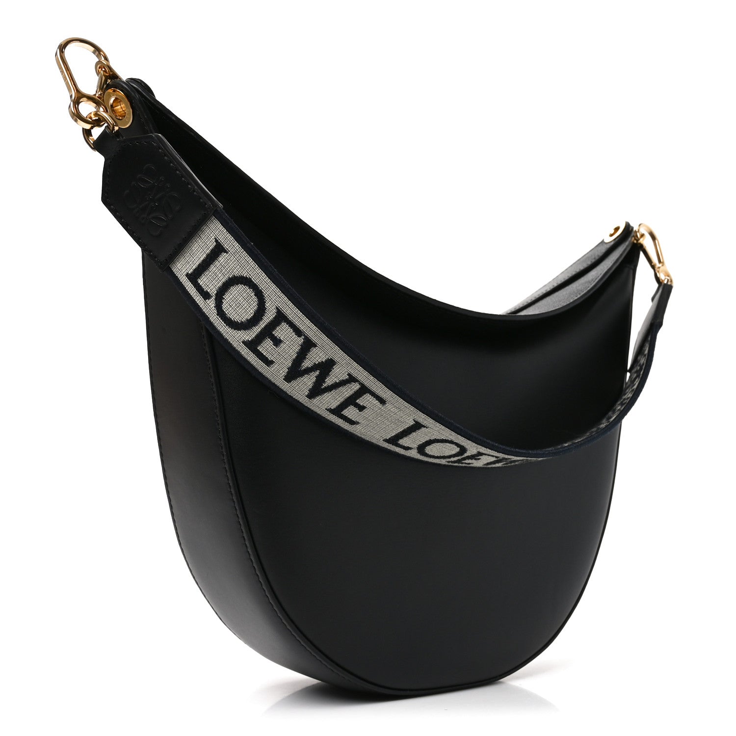 Loewe Satin Calfskin Jacquard Luna Bag Black 1896110 – FASHIONPHILE