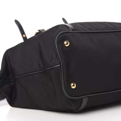Prada Saffiano Tessuto Nylon Shopping Tote Black 6 of 10