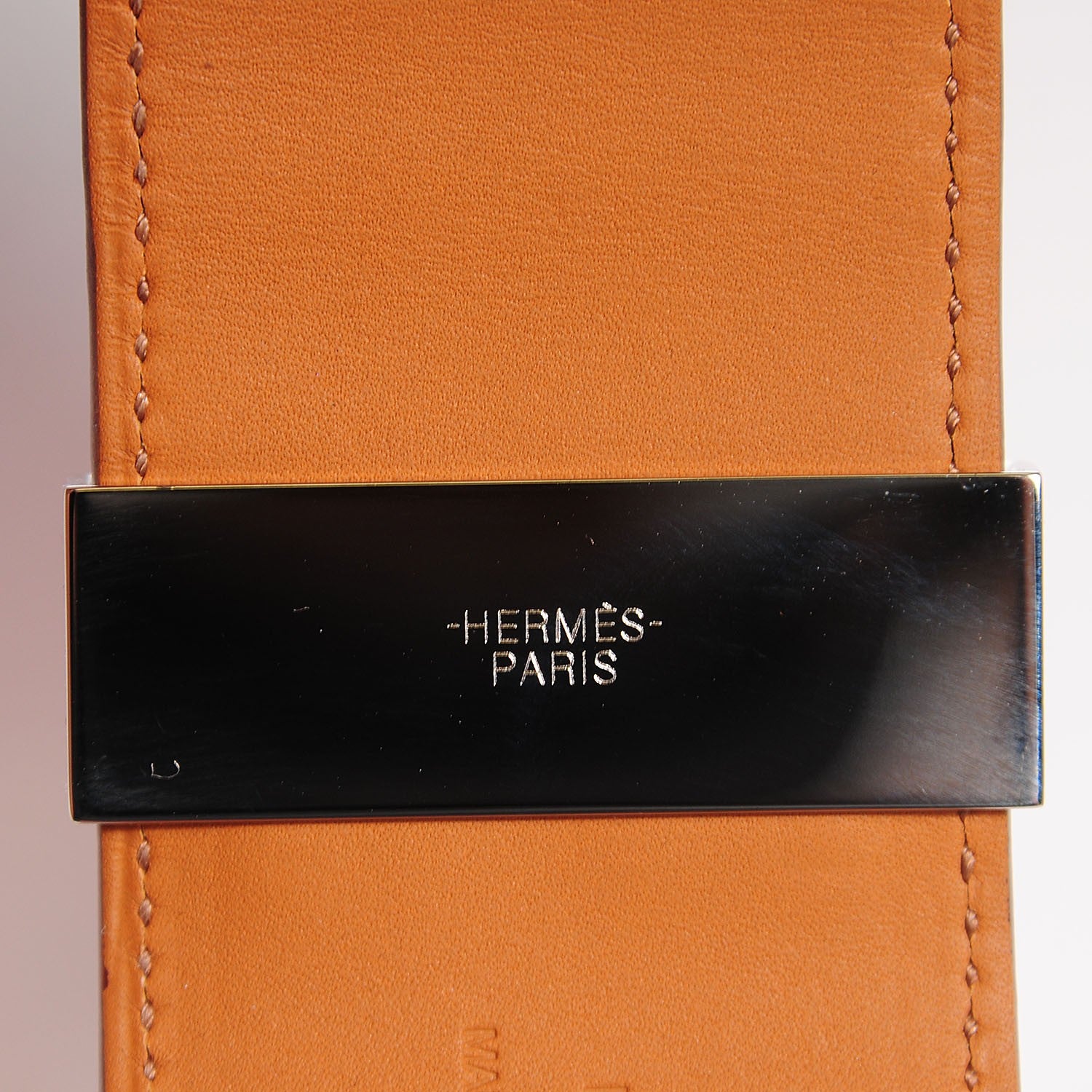 Hermes Shiny Alligator Collier De Chien CDC Bracelet Orange Small 6 of 7