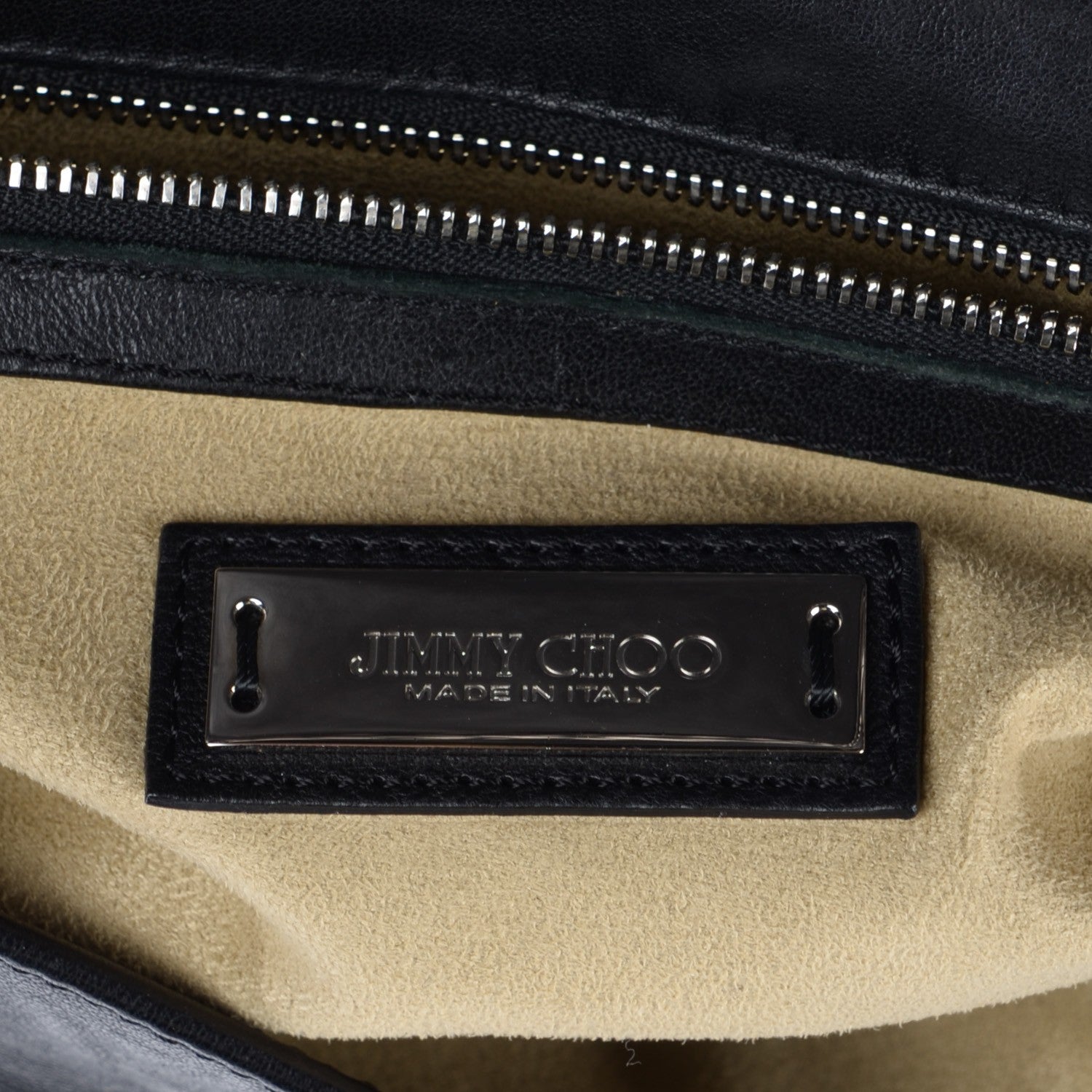 Jimmy Choo Lambskin Biker Large Hobo Black 5 of 6