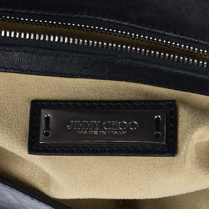 Jimmy Choo Lambskin Biker Large Hobo Black 5 of 6