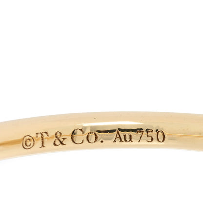 Tiffany 18K Yellow Gold Diamond T Wire Ring 47 4 4 of 5