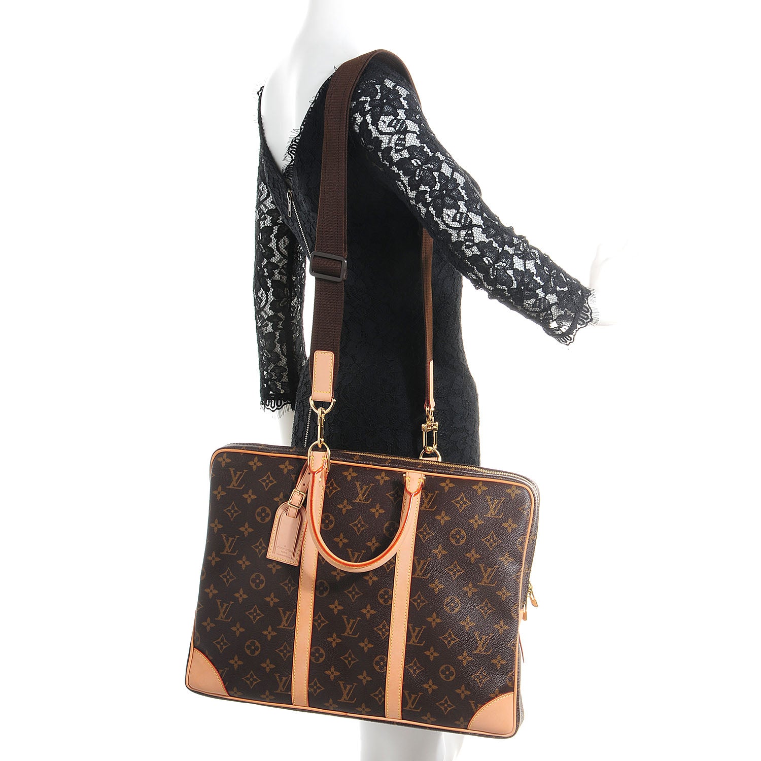 Louis Vuitton Monogram Porte-Documents Voyage Briefcase 2 of 7