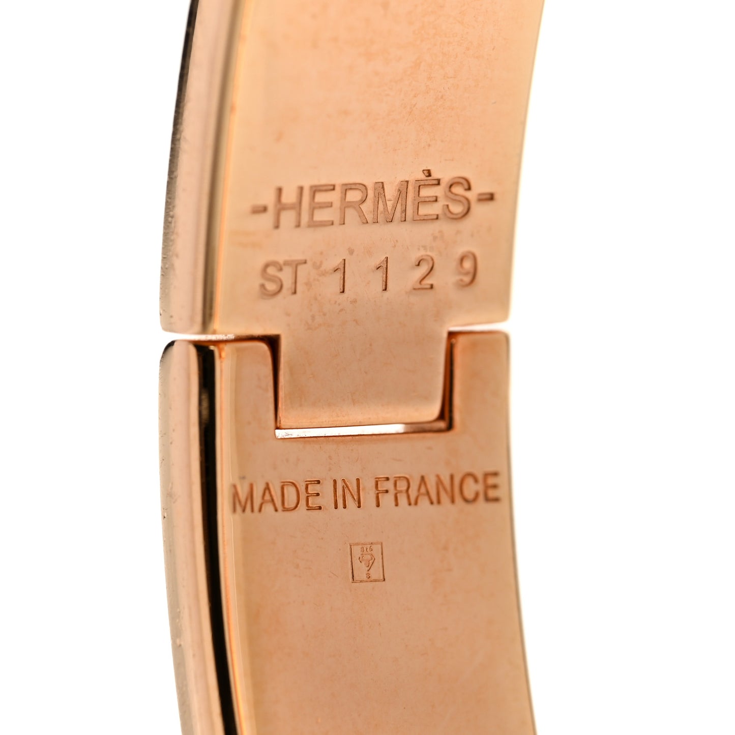 Enamel Narrow Clic Clac H Bracelet PM Rose Candeur