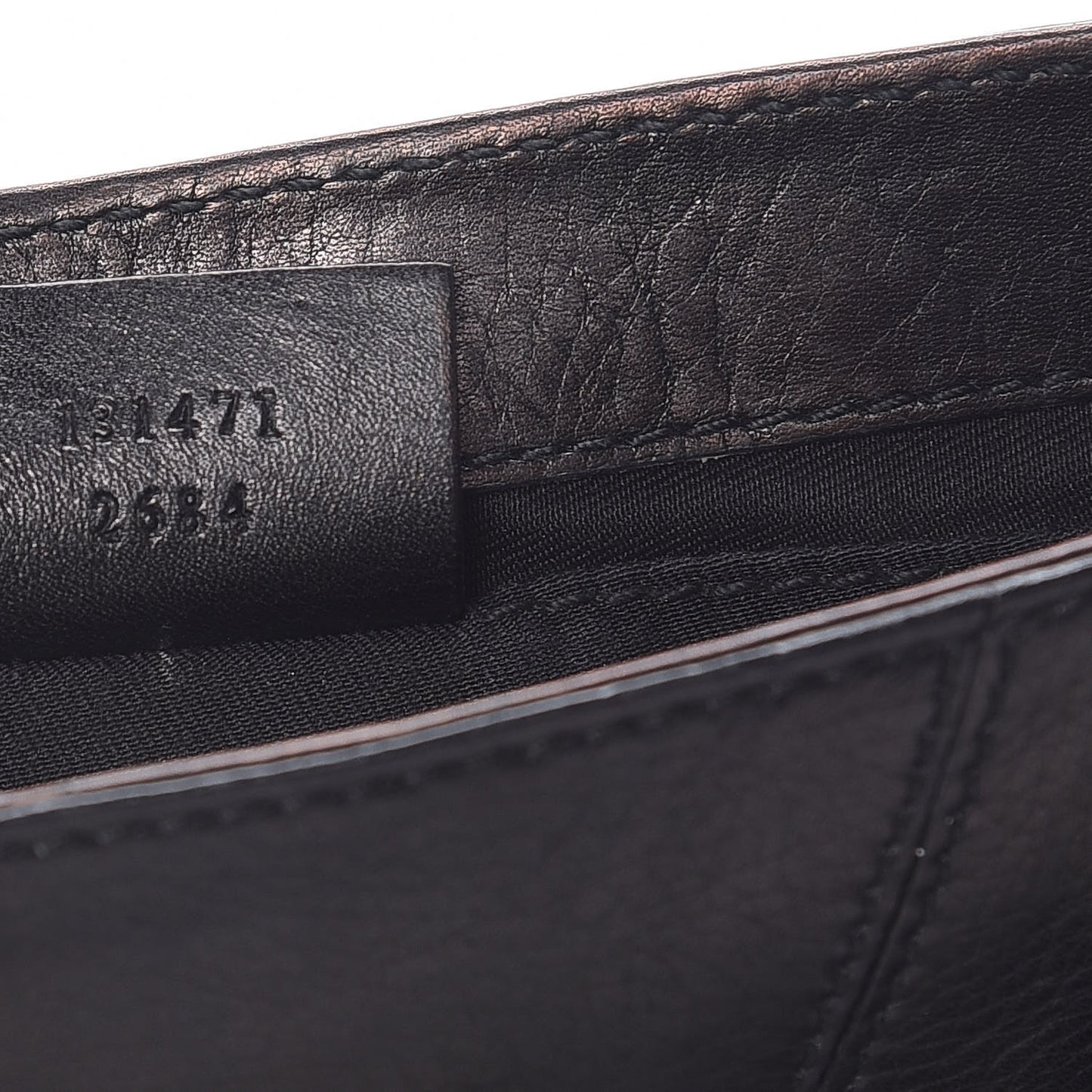 Calfskin Horsebit Chain Clutch Black
