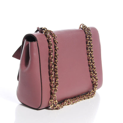 Mulberry Glossy Goat Medium Lily Flap Dark Blush 3 of 13
