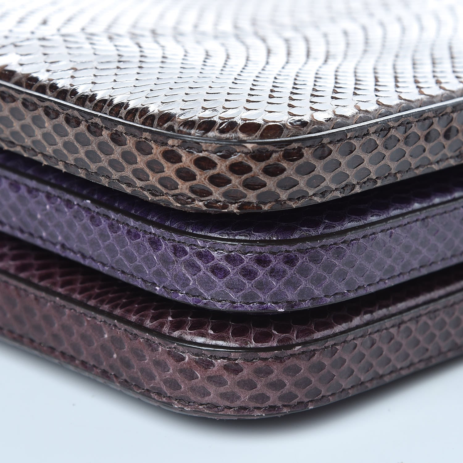 Dolce & Gabbana Snakeskin Tri-color Crossbody Bag Purple 9 of 10