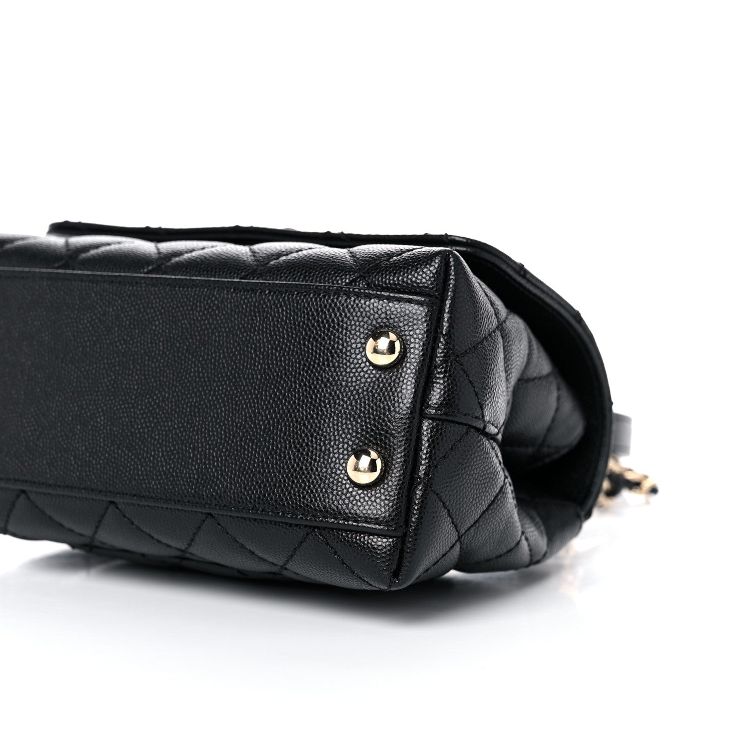 Chanel Caviar Quilted Extra Mini Coco Handle Flap Black 9 of 10