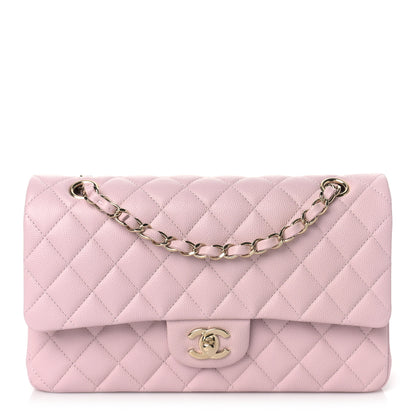 Chanel Caviar Quilted Medium Double Flap Light Pink 1 of 9