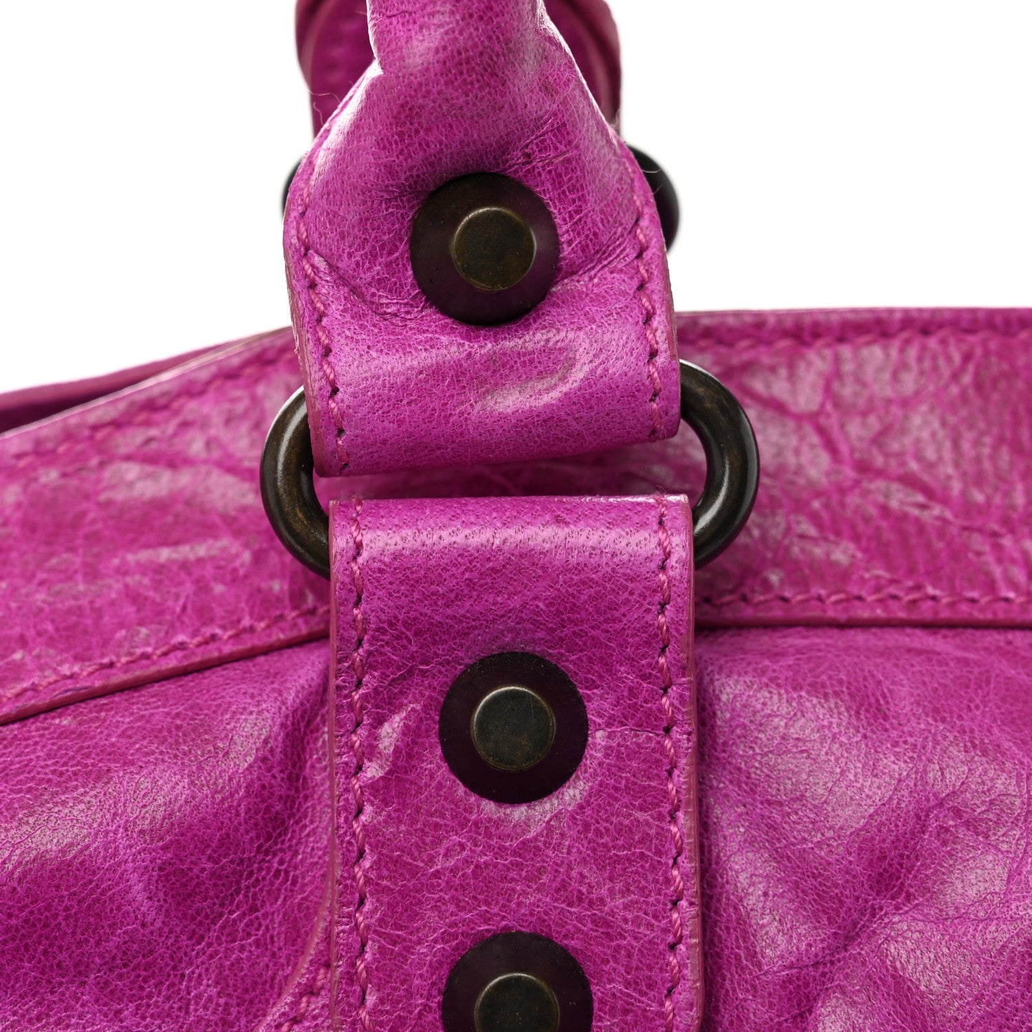 Balenciaga Agneau Classic Hardware Step Magenta 13 of 14