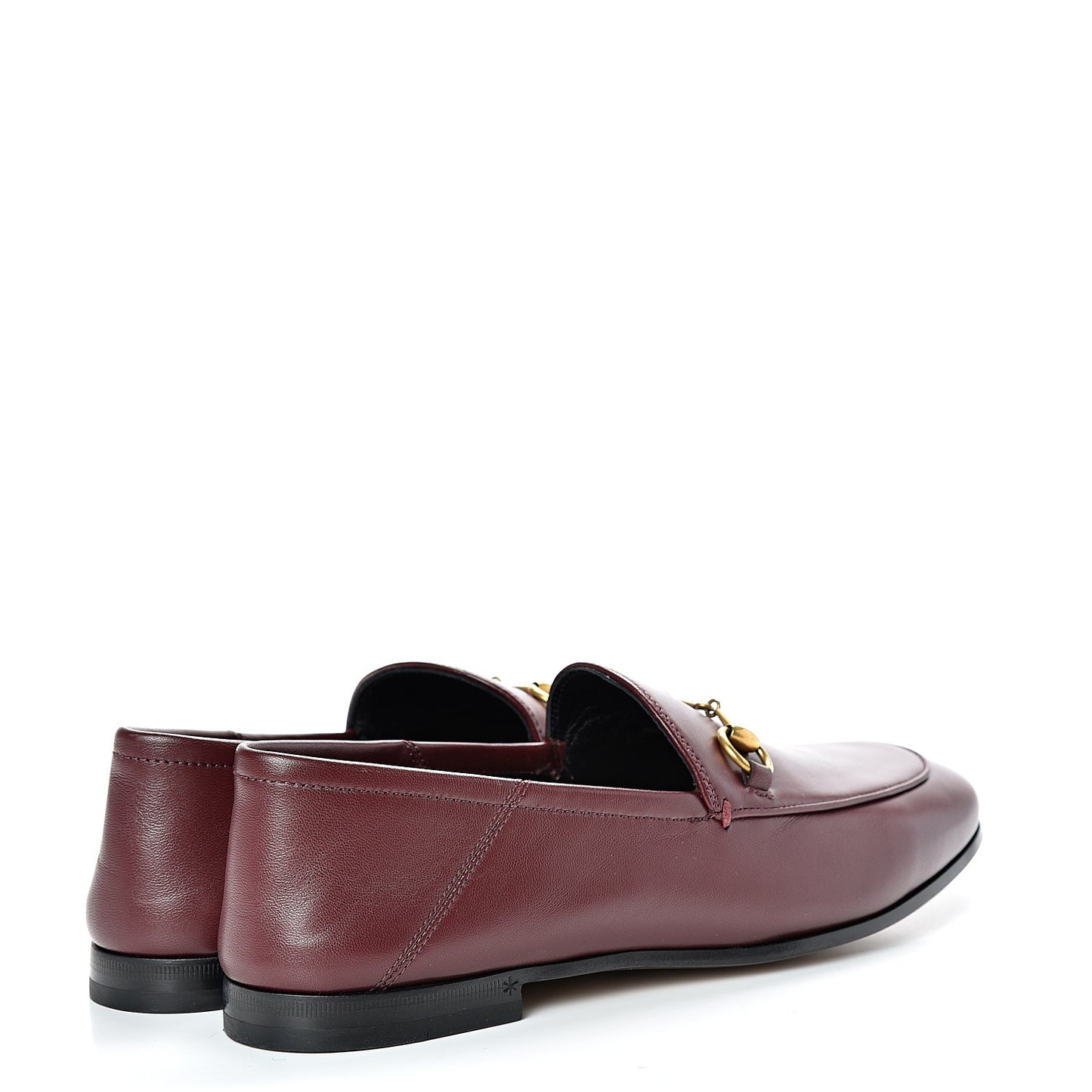 Lambskin Womens Brixton Horsebit Loafers 38 Vintage Bordeaux